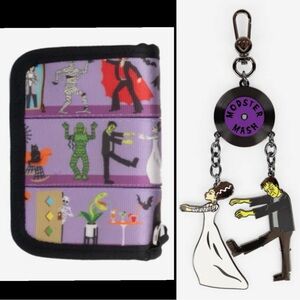 Harveys Halloween Modster Mash Fun Size Wallet and Bag Charm / NEW with tags